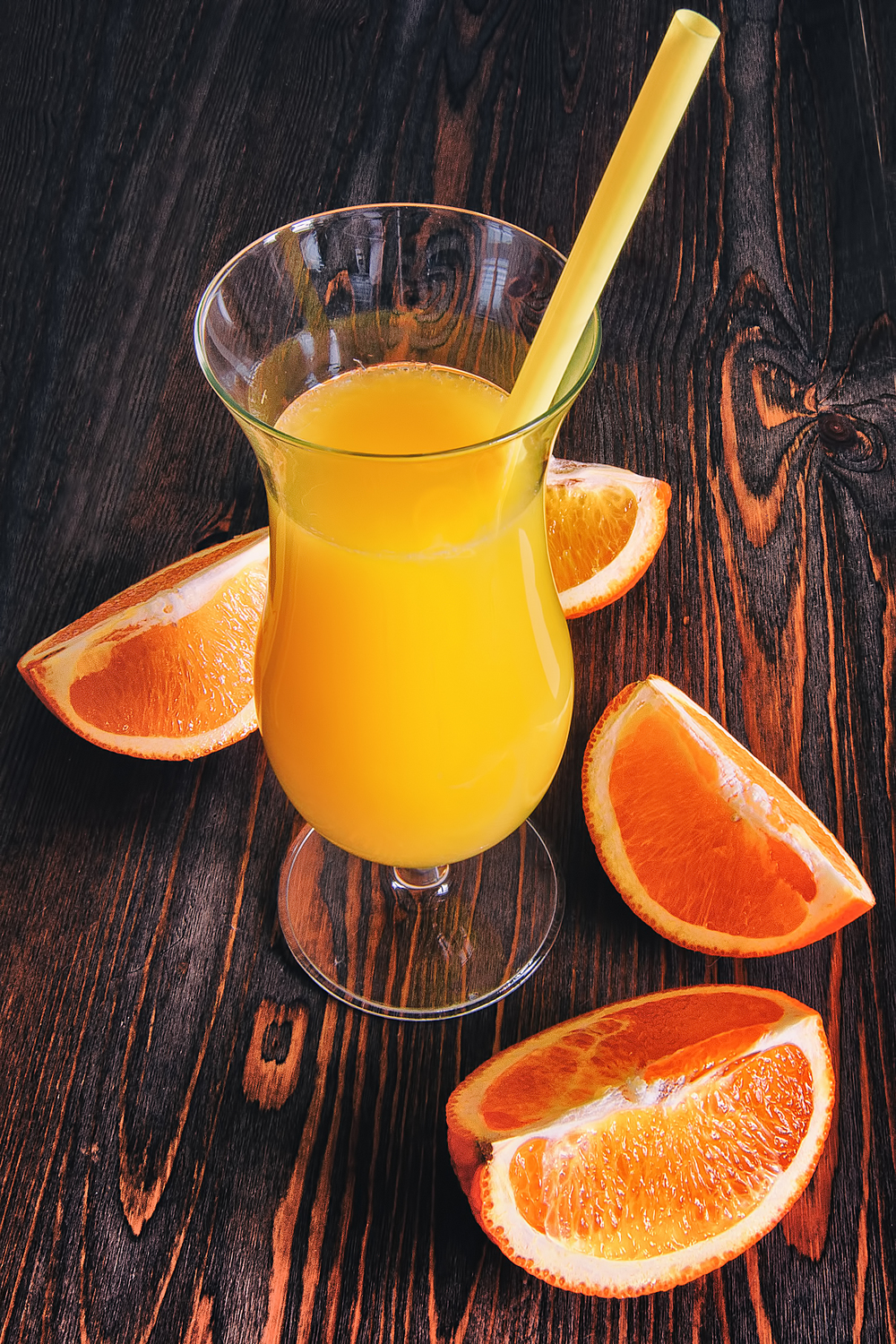  Stock image of orange juice and slices. 