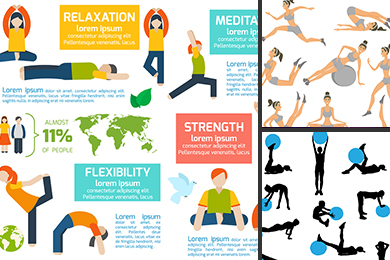 workout vector illustration